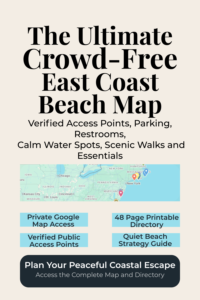 east coast hidden quiet beach town map